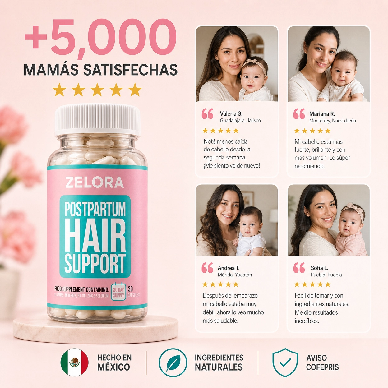 +5,000 mamás satisfechas
